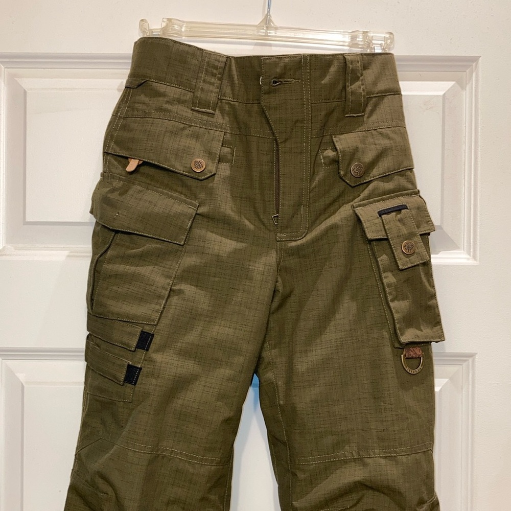Boys Medium Olive Green Against the Grain Allyance Snow board pants - Picture 1 of 16